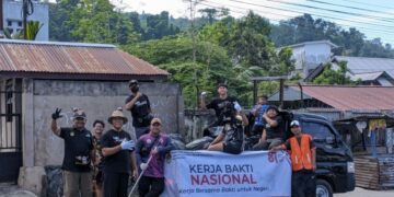 Sambut Dirgahayu Kemerdekaan HUT RI ke 81, LDII Papua Barat Gelar Kerja Bersama Bakti untuk Negeri